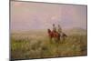 Cossacks in the Steppe, 1900s-Sergei Ivanovich Vasilkovsky-Mounted Giclee Print