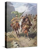 Cossacks of the Caucasus Return from a Raid on a Settlement of Muslim Cossacks-Russian-Stretched Canvas