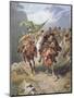 Cossacks of the Caucasus Return from a Raid on a Settlement of Muslim Cossacks-Russian-Mounted Premium Giclee Print