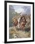 Cossacks of the Caucasus Return from a Raid on a Settlement of Muslim Cossacks-Russian-Framed Giclee Print