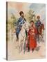 Cossacks of the Guard and Imperial Bodyguard-Frederic De Haenen-Stretched Canvas