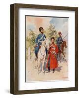 Cossacks of the Guard and Imperial Bodyguard-Frederic De Haenen-Framed Giclee Print