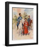 Cossacks of the Guard and Imperial Bodyguard-Frederic De Haenen-Framed Giclee Print