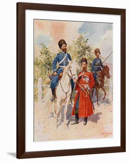 Cossacks of the Guard and Imperial Bodyguard-Frederic De Haenen-Framed Giclee Print