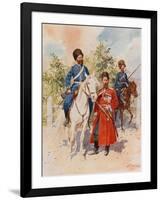 Cossacks of the Guard and Imperial Bodyguard-Frederic De Haenen-Framed Giclee Print