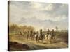 Cossacks on a Country Road Near Bergen in North Holland-Pieter Gerardus van Os-Stretched Canvas