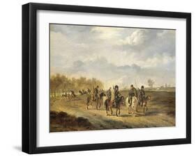 Cossacks on a Country Road Near Bergen in North Holland-Pieter Gerardus van Os-Framed Art Print