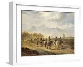 Cossacks on a Country Road Near Bergen in North Holland-Pieter Gerardus van Os-Framed Art Print