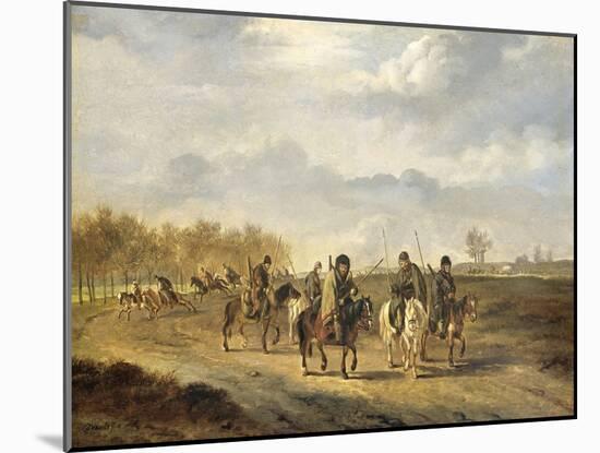 Cossacks on a Country Road Near Bergen in North Holland-Pieter Gerardus van Os-Mounted Art Print