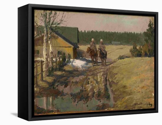 Cossacks on Horseback, 1916-Ivan Alexeyevich Vladimirov-Framed Stretched Canvas