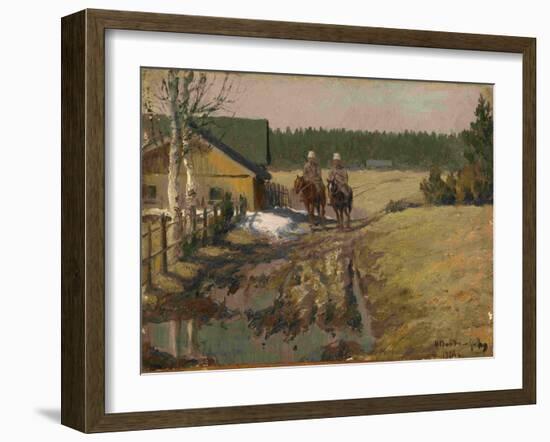 Cossacks on Horseback, 1916-Ivan Alexeyevich Vladimirov-Framed Giclee Print