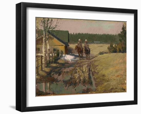 Cossacks on Horseback, 1916-Ivan Alexeyevich Vladimirov-Framed Giclee Print