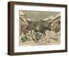 Cossacks Terrorising a Korean Village, Russo-Japanese War, 1904-null-Framed Giclee Print