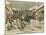 Cossacks Terrorising a Korean Village, Russo-Japanese War, 1904-null-Mounted Giclee Print