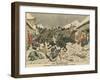 Cossacks Terrorising a Korean Village, Russo-Japanese War, 1904-null-Framed Giclee Print