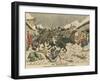 Cossacks Terrorising a Korean Village, Russo-Japanese War, 1904-null-Framed Giclee Print