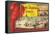 Cossie Snyder's Corner, Lobster Center, Retro-null-Framed Stretched Canvas