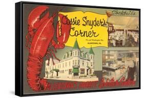 Cossie Snyder's Corner, Lobster Center, Retro-null-Framed Stretched Canvas