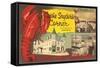 Cossie Snyder's Corner, Lobster Center, Retro-null-Framed Stretched Canvas