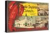 Cossie Snyder's Corner, Lobster Center, Retro-null-Stretched Canvas