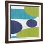 Costa Del Sol I Blue Green-Michael Mullan-Framed Art Print