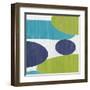 Costa Del Sol I Blue Green-Michael Mullan-Framed Art Print