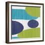 Costa Del Sol I Blue Green-Michael Mullan-Framed Art Print