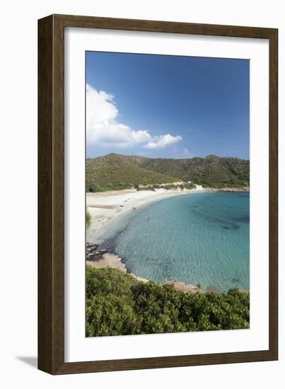 Costa Del Sud, Near Chia, Cagliari Province, Sardinia, Italy, Mediterranean, Europe-John Miller-Framed Photographic Print