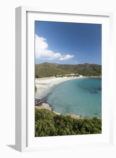 Costa Del Sud, Near Chia, Cagliari Province, Sardinia, Italy, Mediterranean, Europe-John Miller-Framed Photographic Print