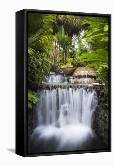 Costa Rica, Alajuela, La Fortuna. Hot Springs at the Tabacon Grand Spa Thermal Resort-Nick Ledger-Framed Stretched Canvas