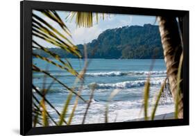 Costa Rica Beach Surfing Waves-null-Framed Photo