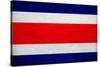 Costa Rica Flag Design with Wood Patterning - Flags of the World Series-Philippe Hugonnard-Stretched Canvas