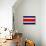 Costa Rica Flag Design with Wood Patterning - Flags of the World Series-Philippe Hugonnard-Premium Giclee Print displayed on a wall