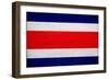 Costa Rica Flag Design with Wood Patterning - Flags of the World Series-Philippe Hugonnard-Framed Premium Giclee Print