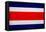 Costa Rica Flag Design with Wood Patterning - Flags of the World Series-Philippe Hugonnard-Framed Stretched Canvas