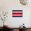 Costa Rica Flag Design with Wood Patterning - Flags of the World Series-Philippe Hugonnard-Art Print displayed on a wall