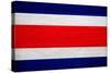 Costa Rica Flag Design with Wood Patterning - Flags of the World Series-Philippe Hugonnard-Stretched Canvas