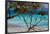 Costa Rica Light Blue Water Beach Photo Poster Print-null-Framed Masterprint