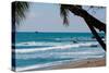 Costa Rica Waves Breaking on Beach Photo Poster Print-null-Stretched Canvas