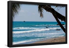 Costa Rica Waves Breaking on Beach Photo Poster Print-null-Framed Poster