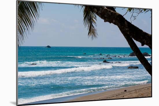 Costa Rica Waves Breaking on Beach Photo Poster Print-null-Mounted Poster