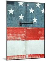 Costa Rican Flag Painted on Door, Costa Rica-John Coletti-Mounted Photographic Print