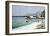 Costa Sorrentina, (Oil on Canvas)-Oscar Ricciardi-Framed Giclee Print