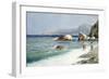 Costa Sorrentina, (Oil on Canvas)-Oscar Ricciardi-Framed Giclee Print