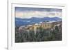 Costacciaro at sunset, Monte Cucco Park, Apennines, Umbria, Italy, Europe-Lorenzo Mattei-Framed Photographic Print