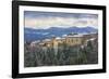 Costacciaro at sunset, Monte Cucco Park, Apennines, Umbria, Italy, Europe-Lorenzo Mattei-Framed Photographic Print