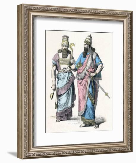 Costume, Ancient Assyria-null-Framed Art Print