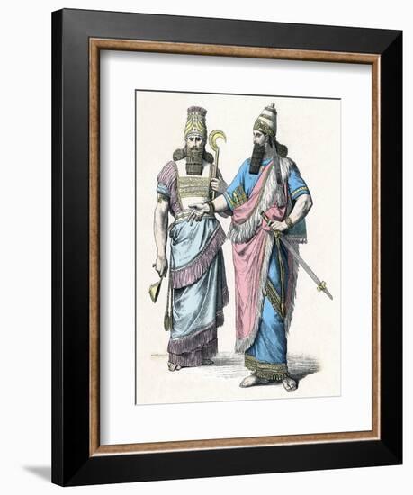 Costume, Ancient Assyria-null-Framed Art Print