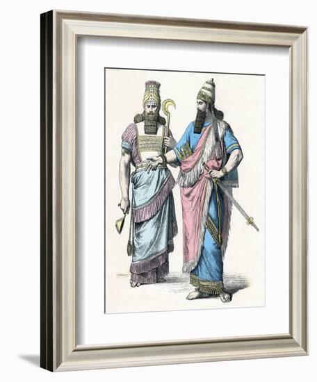 Costume, Ancient Assyria-null-Framed Art Print