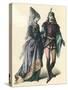 Costume, Bourgogne C15-null-Stretched Canvas